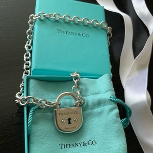 Tiffany & co. Large Padlock pendant necklace